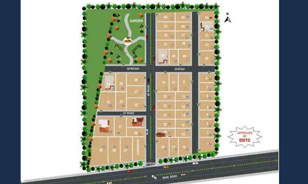 HNTDA Approved villa plots gated community Anekal Road